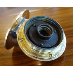 LAMPE DE COURSIVE EN BRONZE ET LAITON