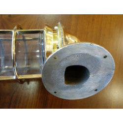 LAMPE DE COURSIVE EN BRONZE ET LAITON