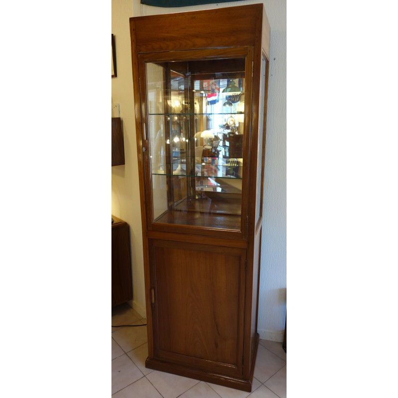 VITRINE MIROIR EN TECK