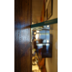 VITRINE MIROIR EN TECK