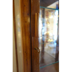 VITRINE MIROIR EN TECK