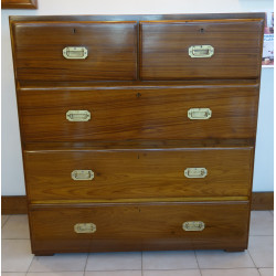 COMMODE COLONIALE EN TECK