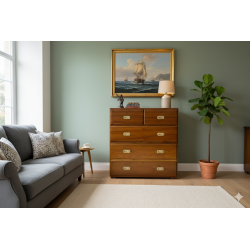 COMMODE COLONIALE EN TECK