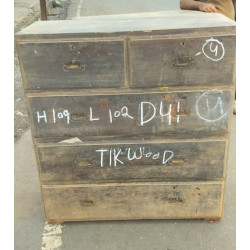 COMMODE COLONIALE EN TECK