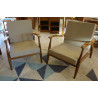 PAIRE DE FAUTEUILS EN TECK