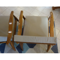 PAIRE DE FAUTEUILS EN TECK