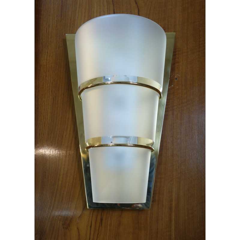 APPLIQUE VERRE ET LAITON