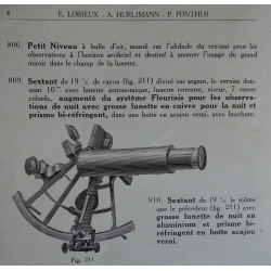 Catalogue sextant Lorieux