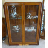VITRINE TECK ET PALISSANDRE