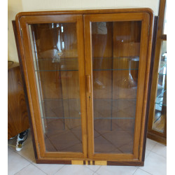 VITRINE TECK ET PALISSANDRE