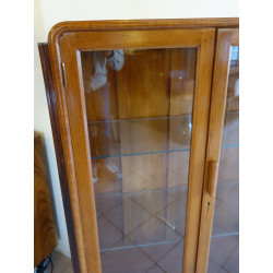 VITRINE TECK ET PALISSANDRE
