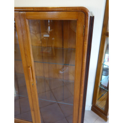 VITRINE TECK ET PALISSANDRE