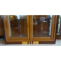 VITRINE TECK ET PALISSANDRE