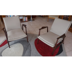 FAUTEUILS DESIGN PALISSANDRE