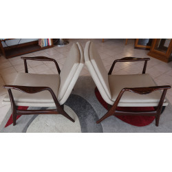 FAUTEUILS DESIGN PALISSANDRE